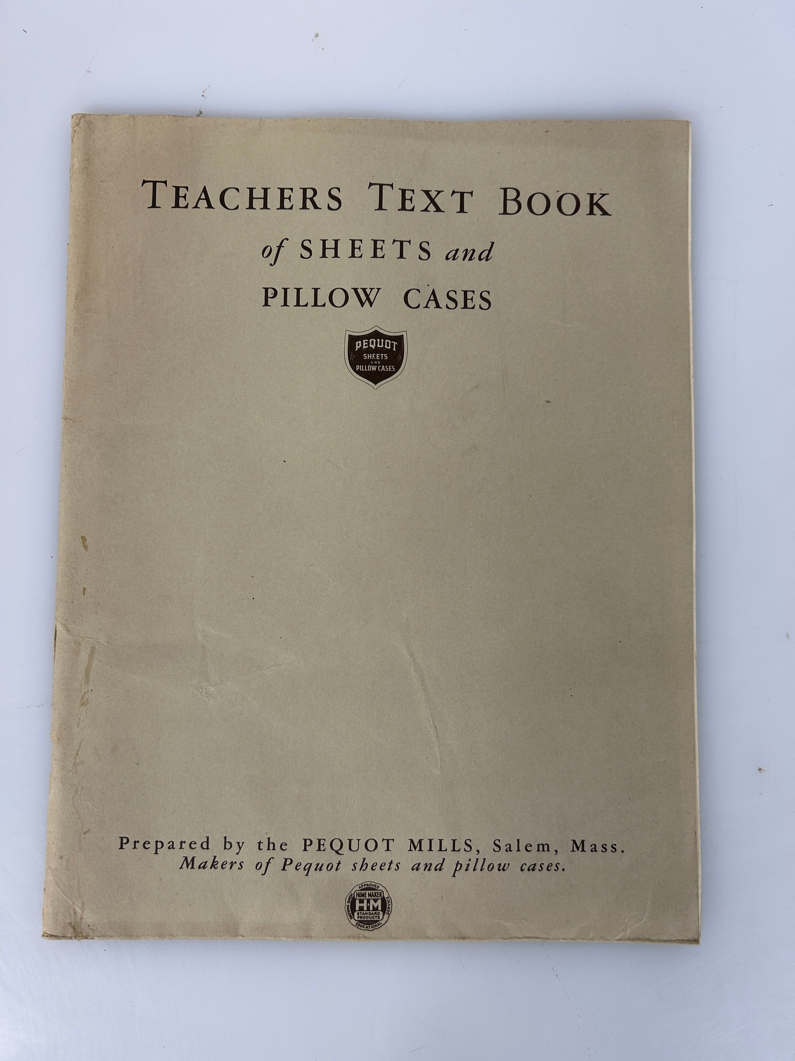 Rare Pequot Mills Lot: Sheet samples/Textbook w/Bedmaking/Mill Tour/Facts Posters