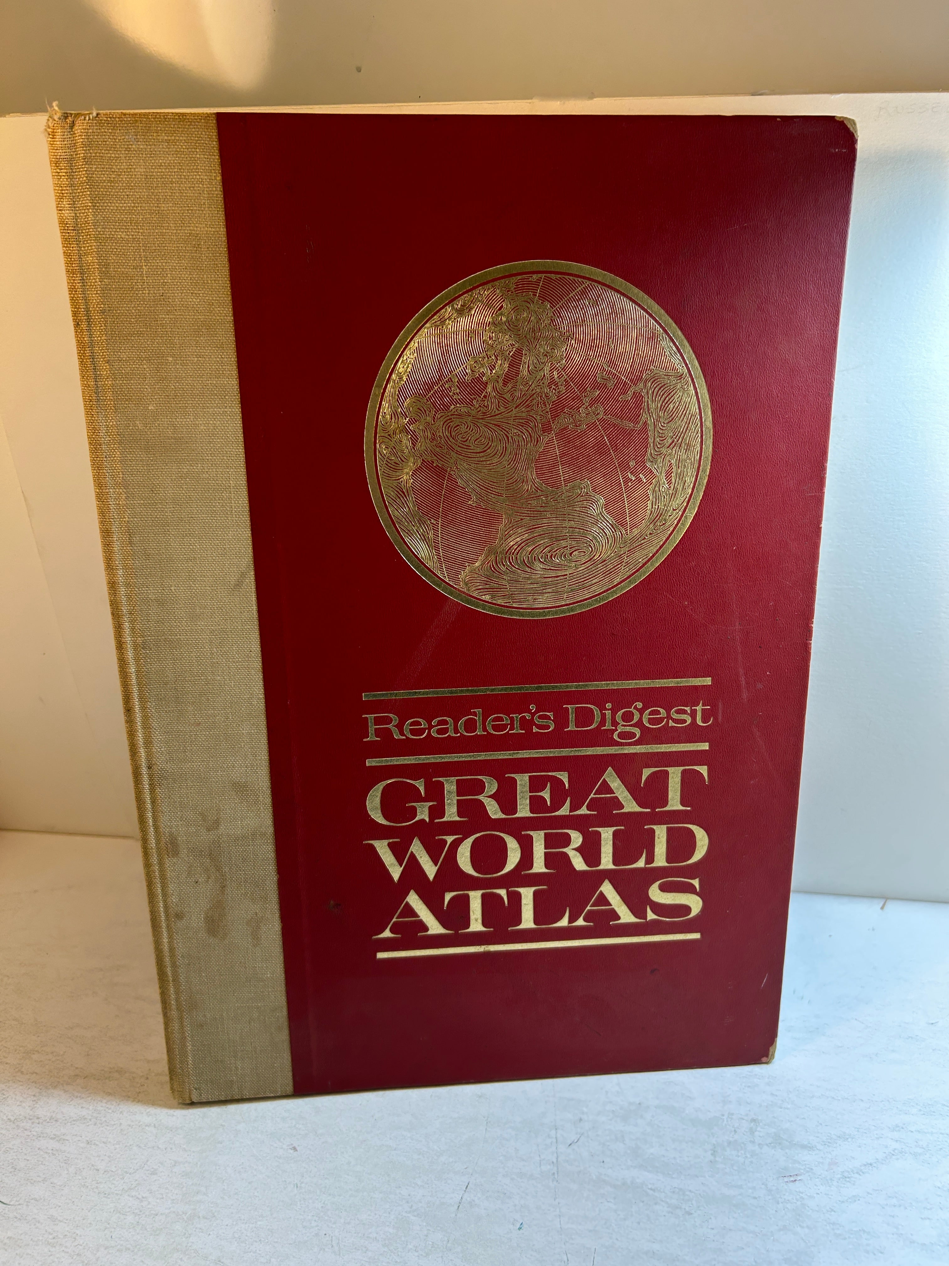 Readers Digest Great World Atlas Oversized 1st Ed 1963 HC