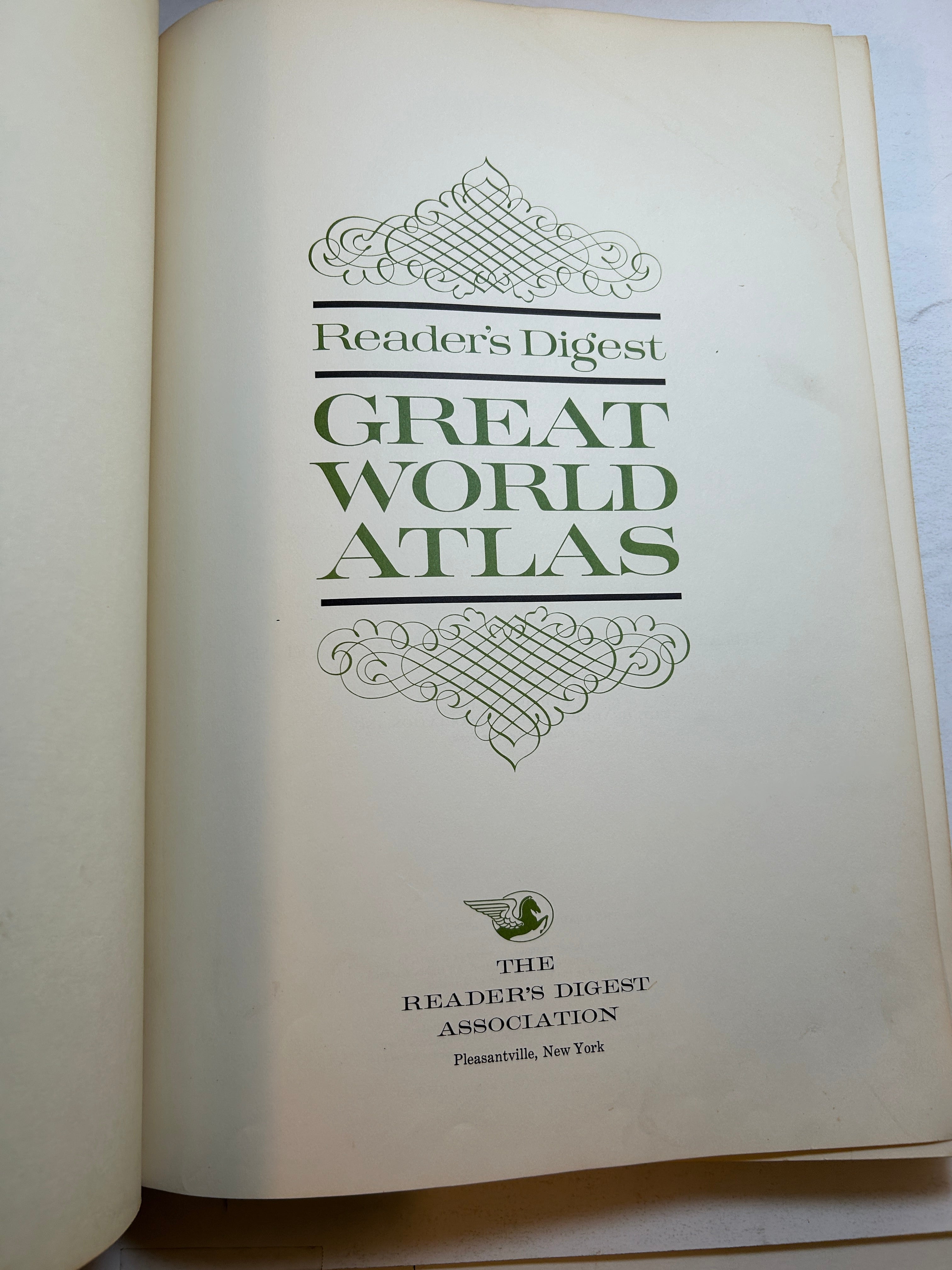 Readers Digest Great World Atlas Oversized 1st Ed 1963 HC