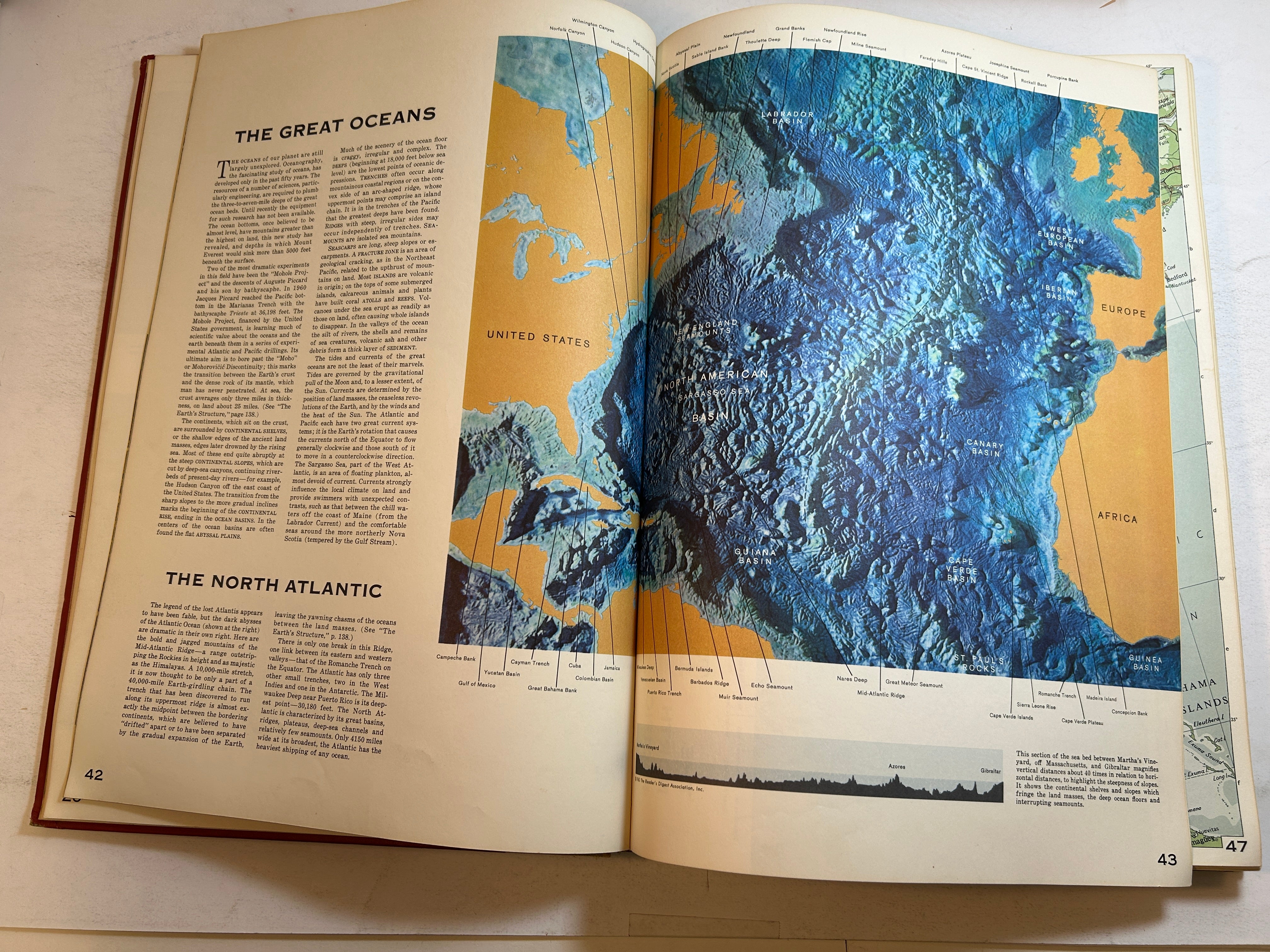 Readers Digest Great World Atlas Oversized 1st Ed 1963 HC