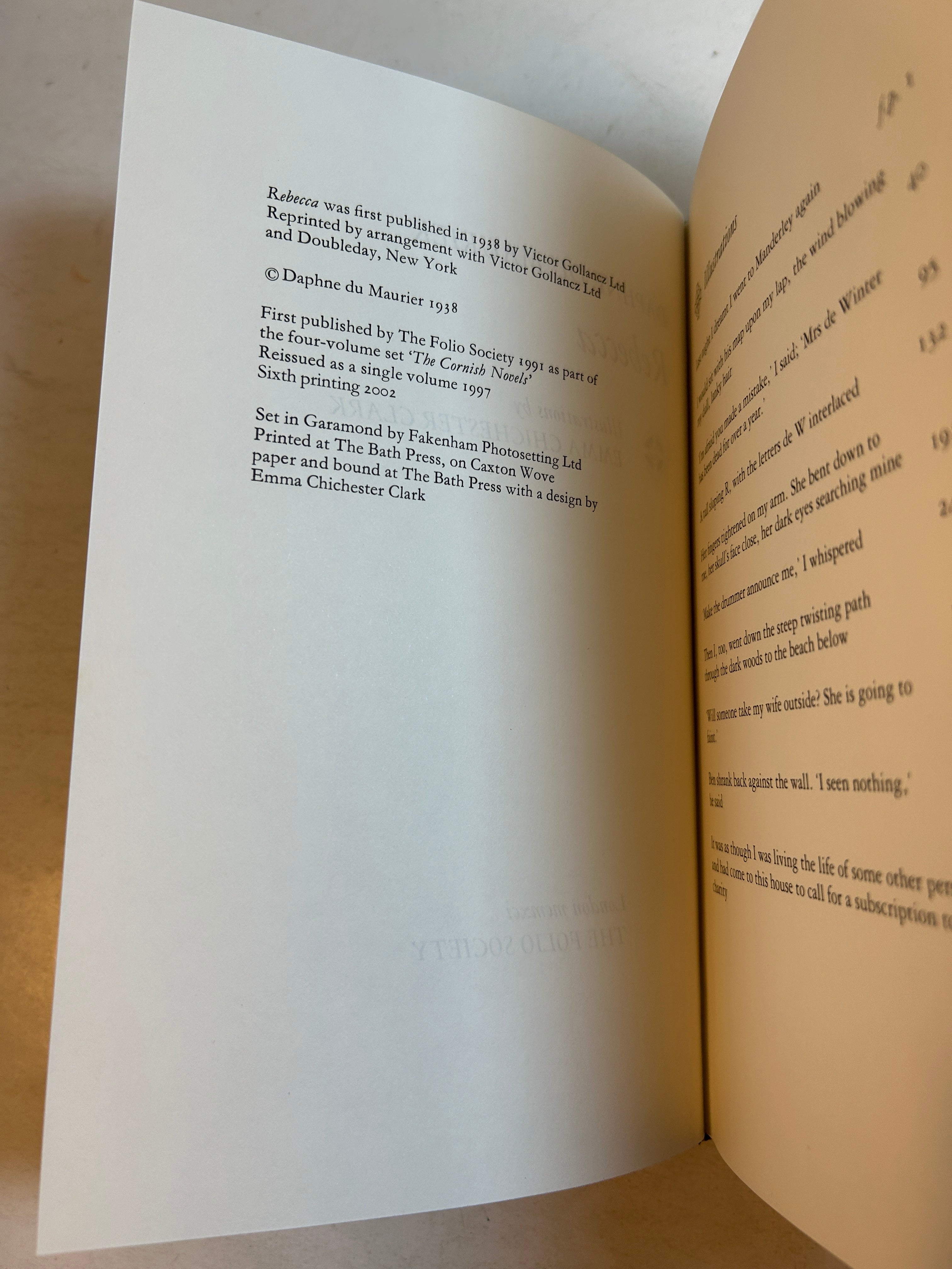 Rebecca by Daphne du Maurier Folio Society w/slipcase 2006 HC
