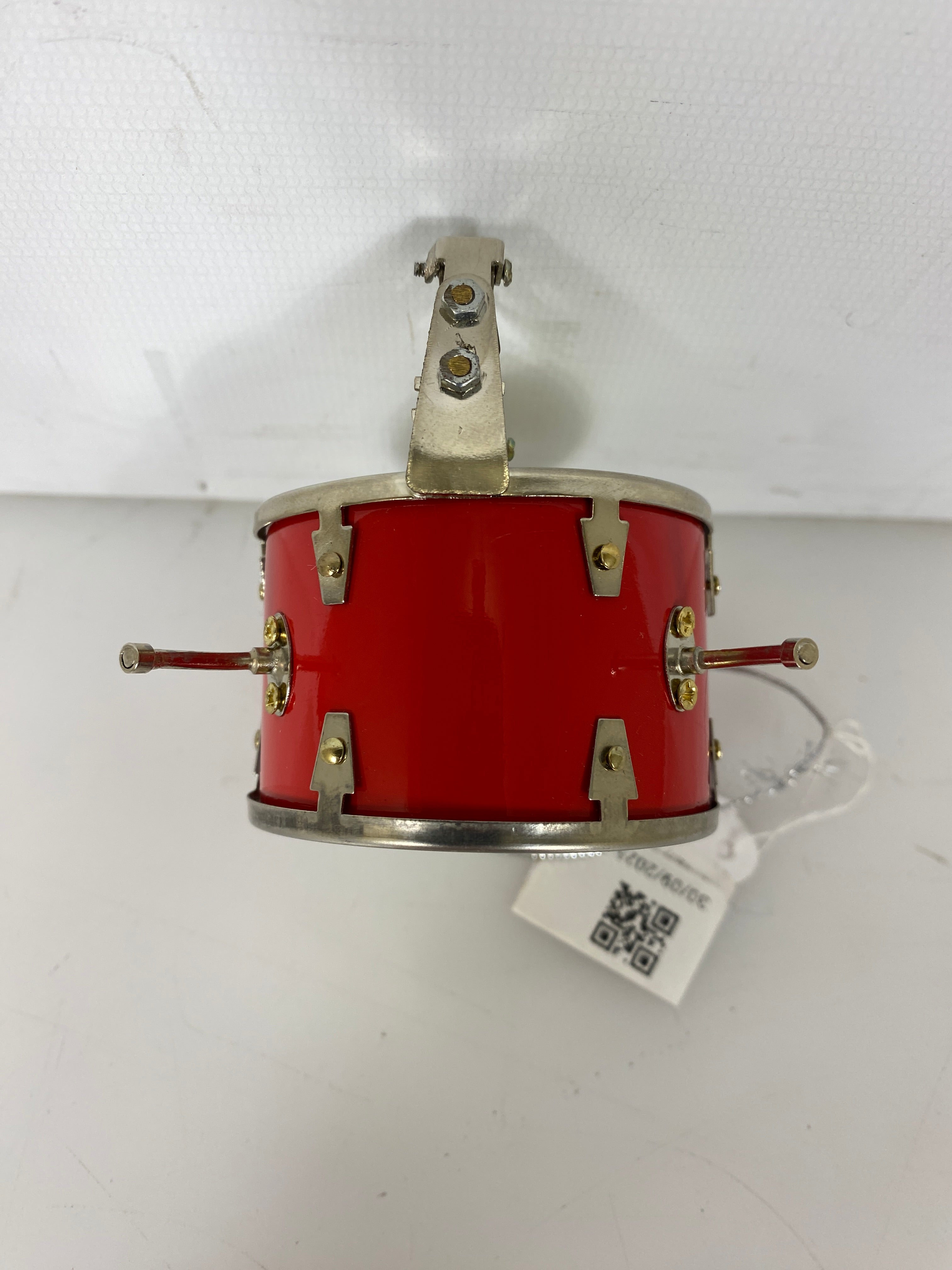 Red Bass Drum Ornament