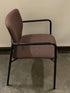 Red Pattern Upholstered Sacking Chair