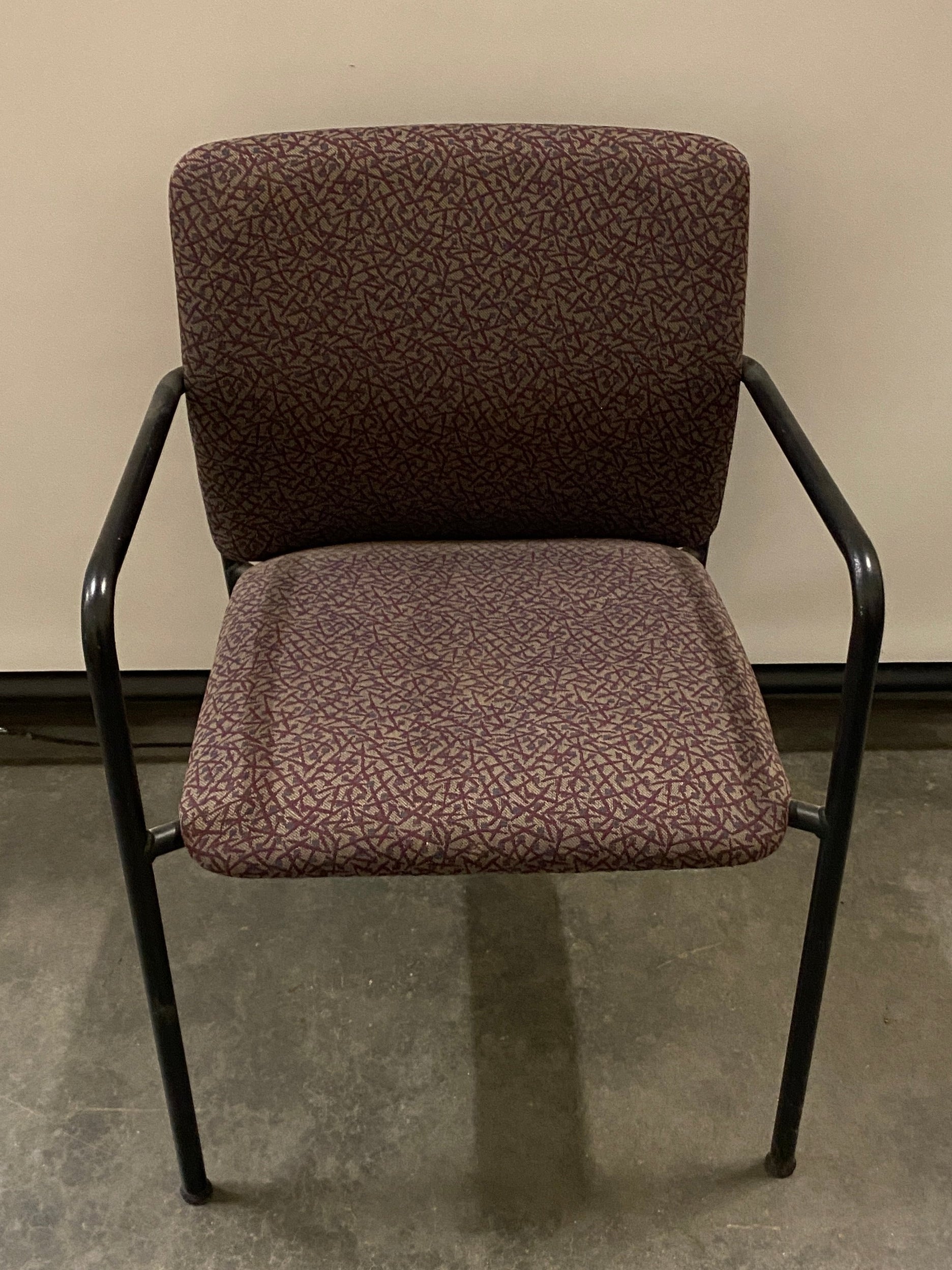 Red Pattern Upholstered Sacking Chair