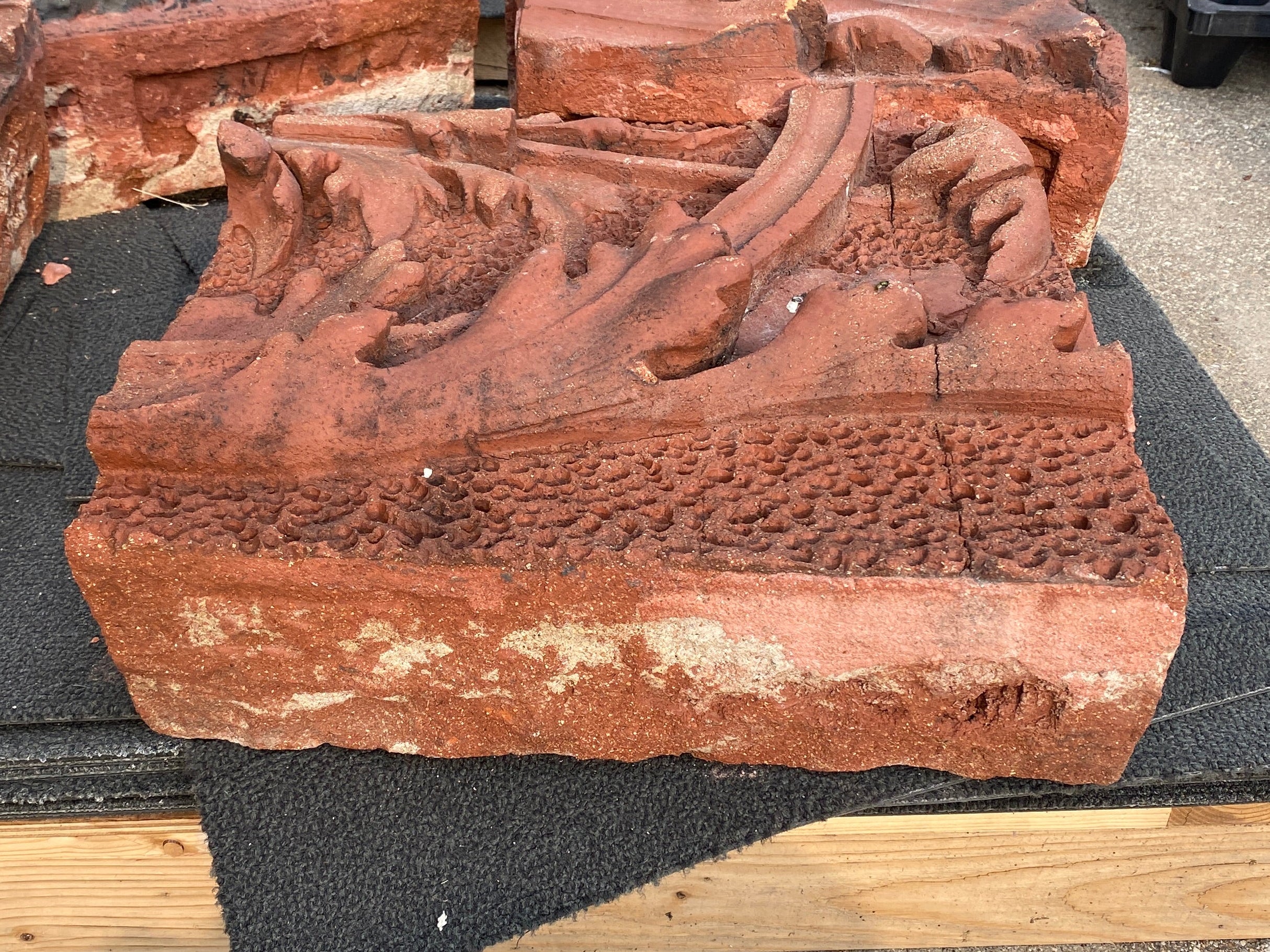 Red "Sandstone" Old Lansing Architecture Piece #10