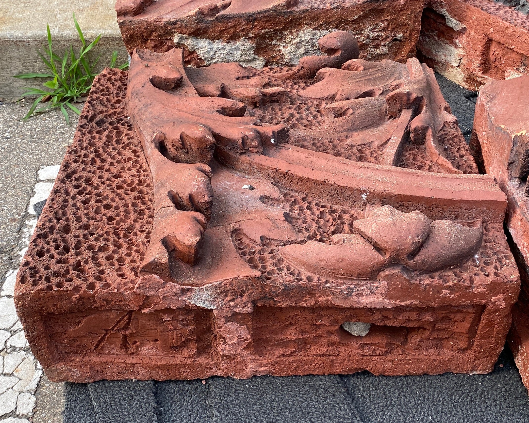 Red "Sandstone" Old Lansing Architecture Piece #10