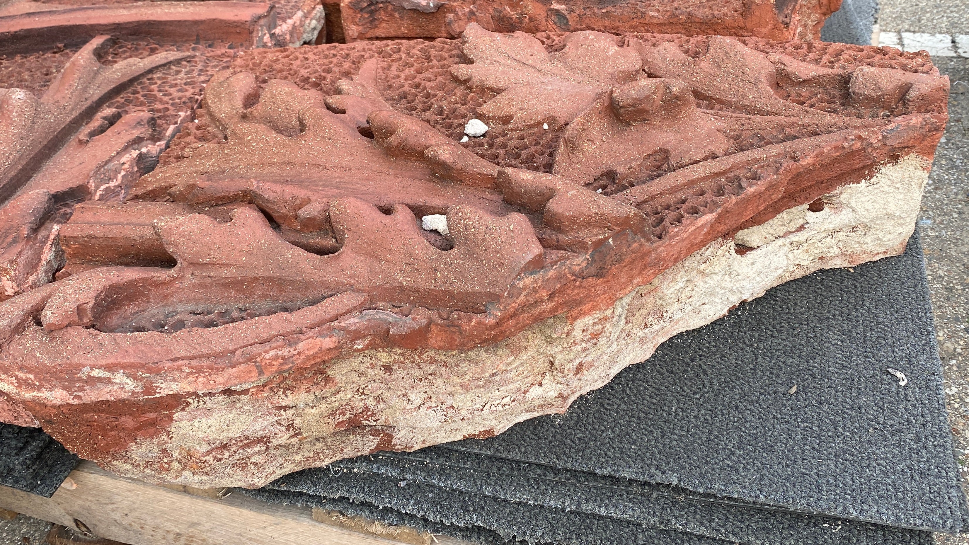 Red "Sandstone" Old Lansing Architecture Piece #7