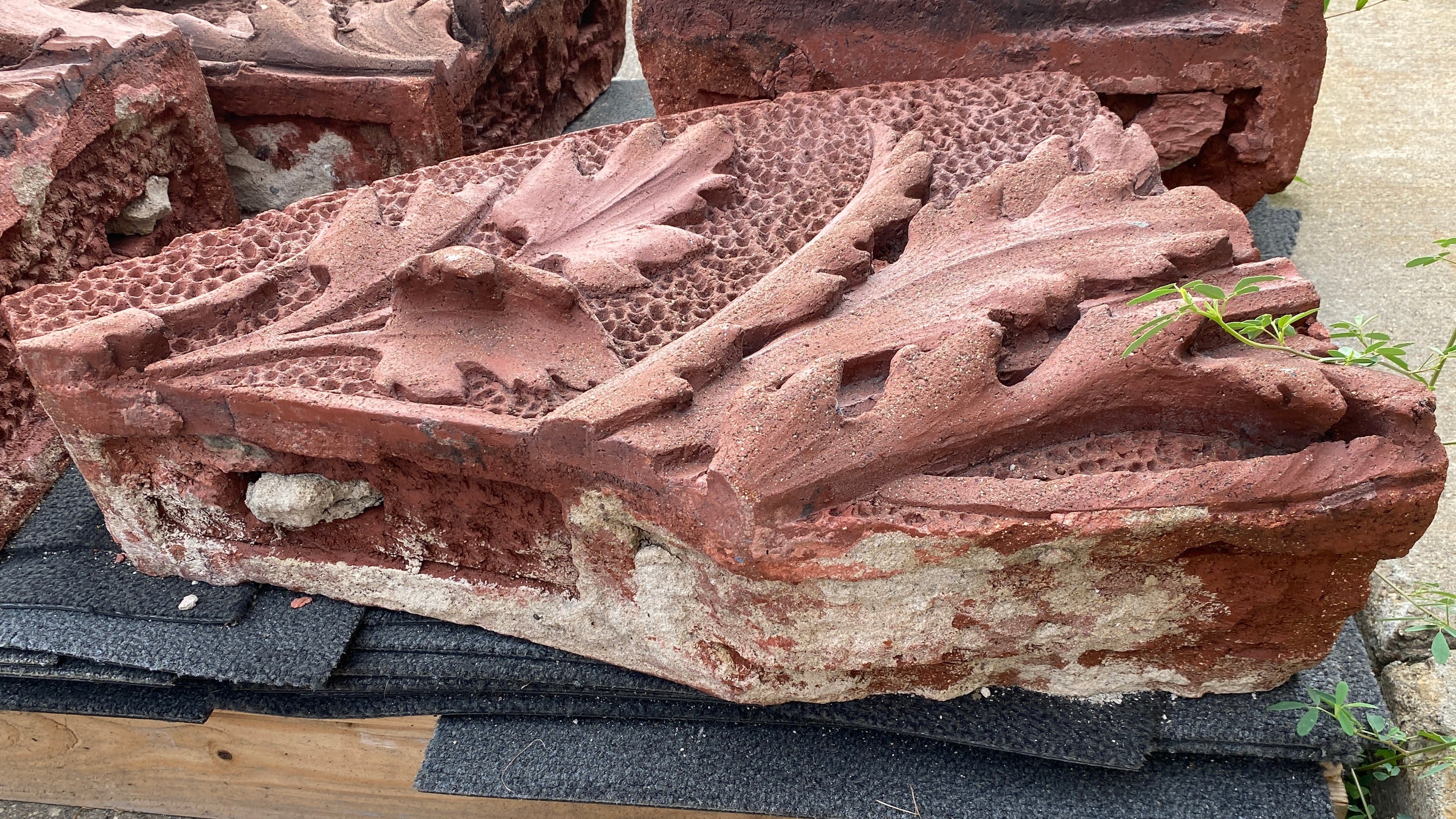 Red "Sandstone" Old Lansing Architecture Piece #8