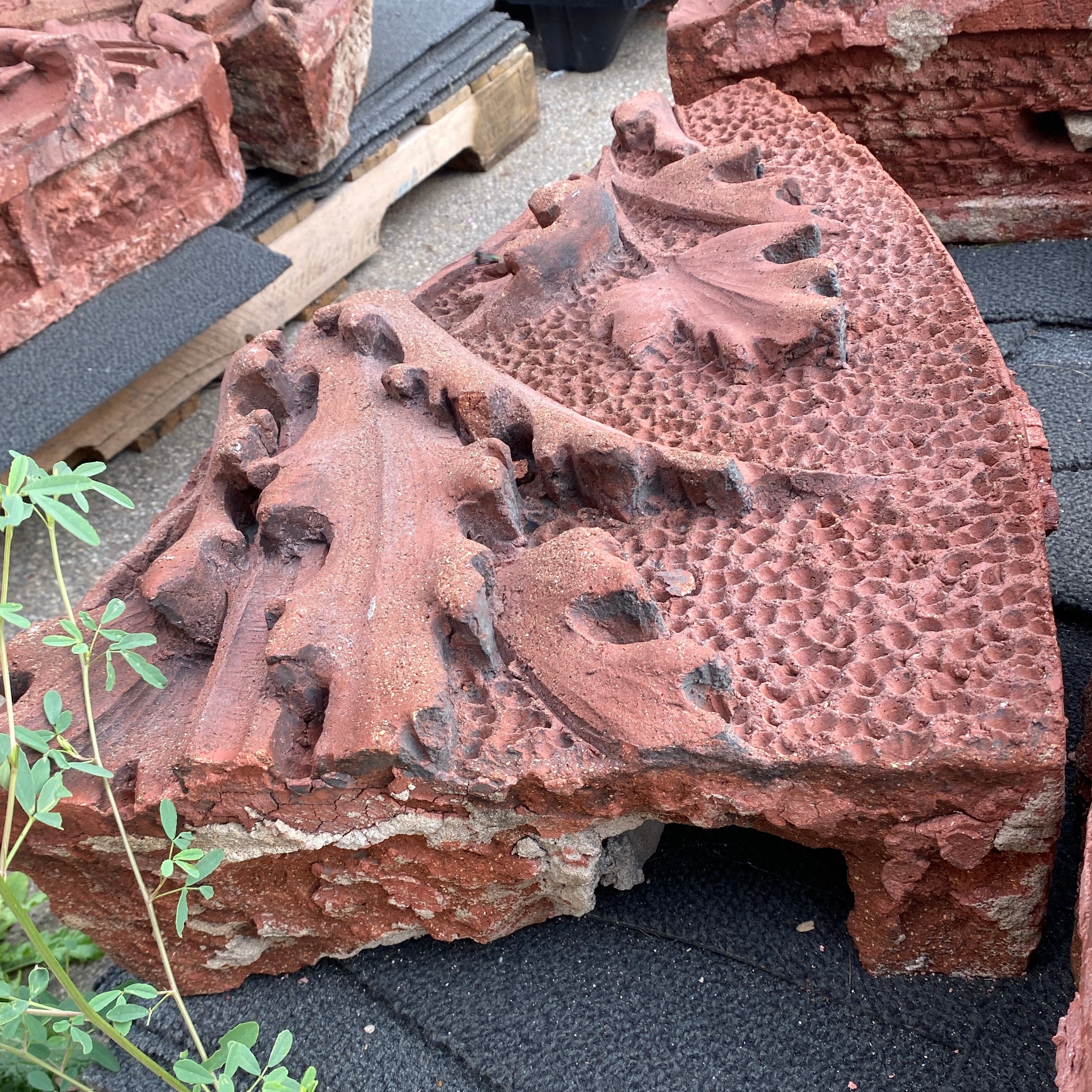 Red "Sandstone" Old Lansing Architecture Piece #8