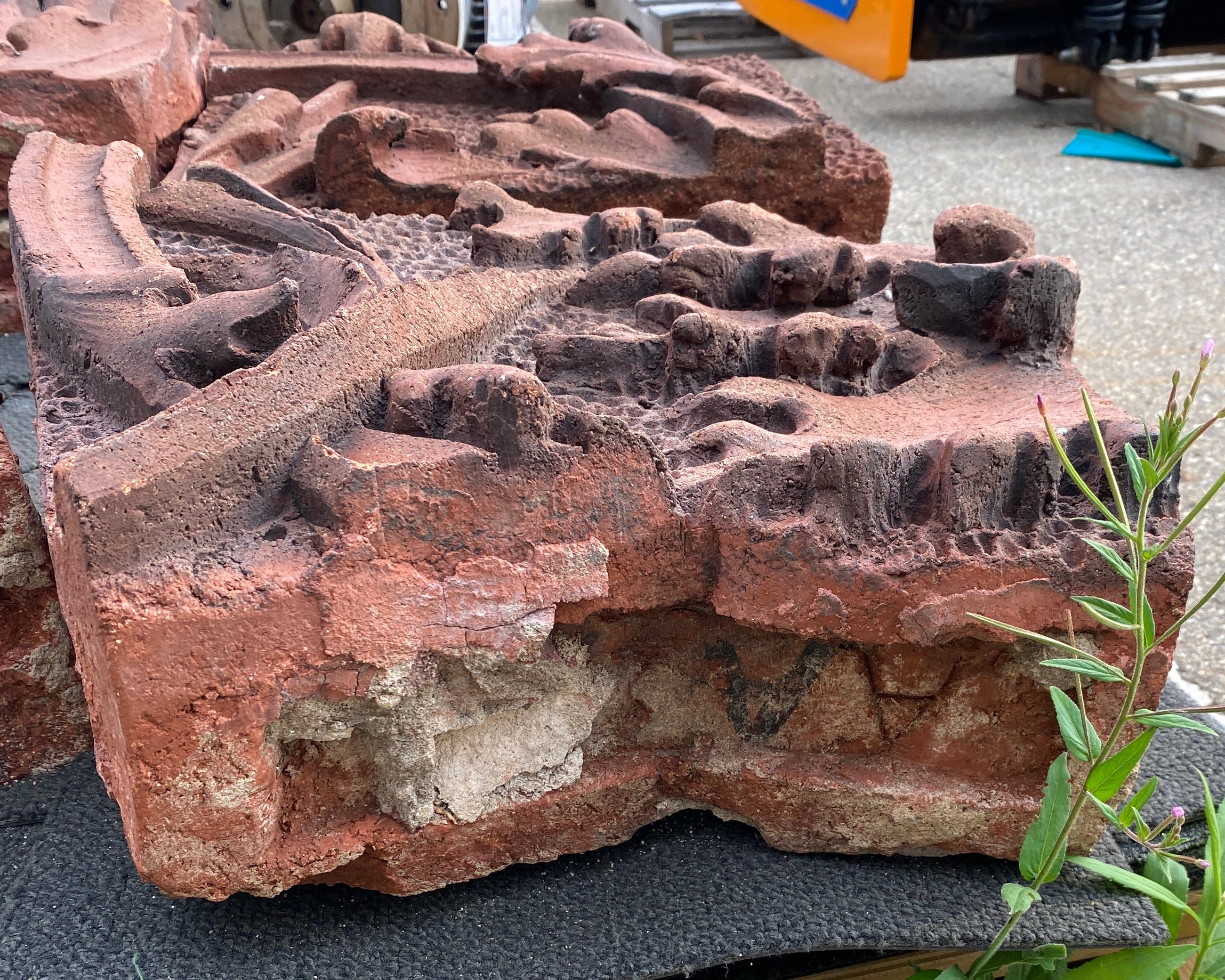 Red "Sandstone" Old Lansing Architecture Piece #9