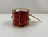 Red Snare Drum With Drumsticks Ornament