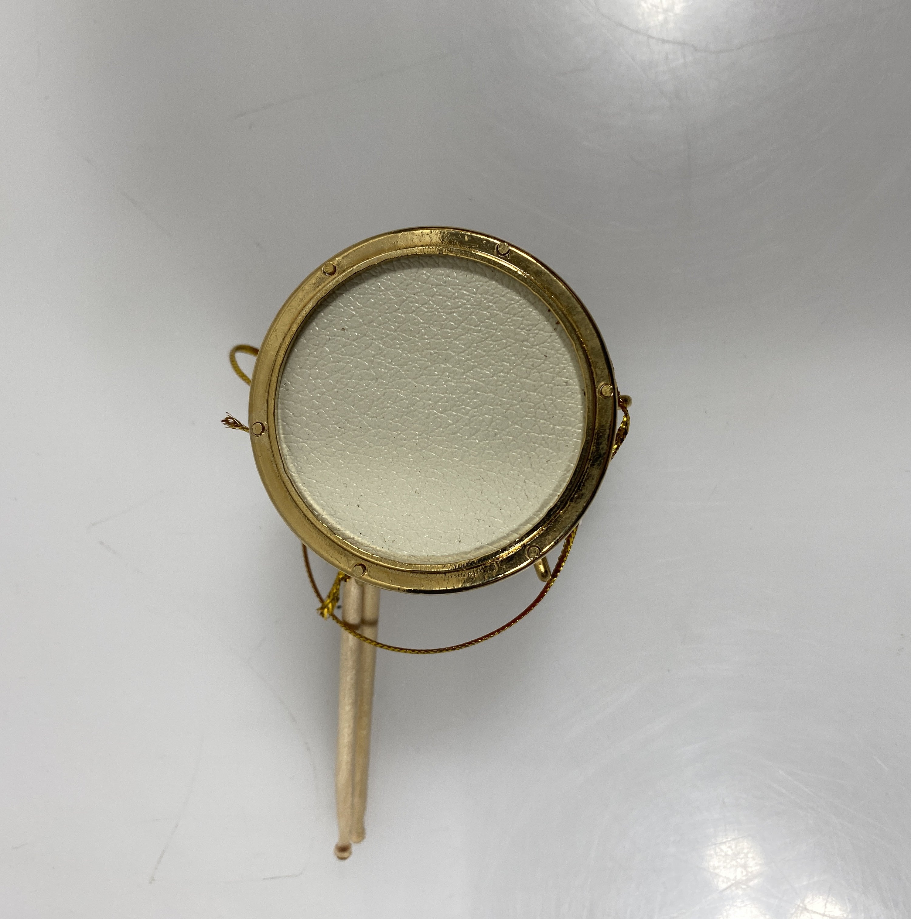 Red Snare Drum With Drumsticks Ornament
