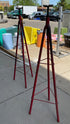 Red Three Leg Adjustable Pipe Jacks Pair of 2