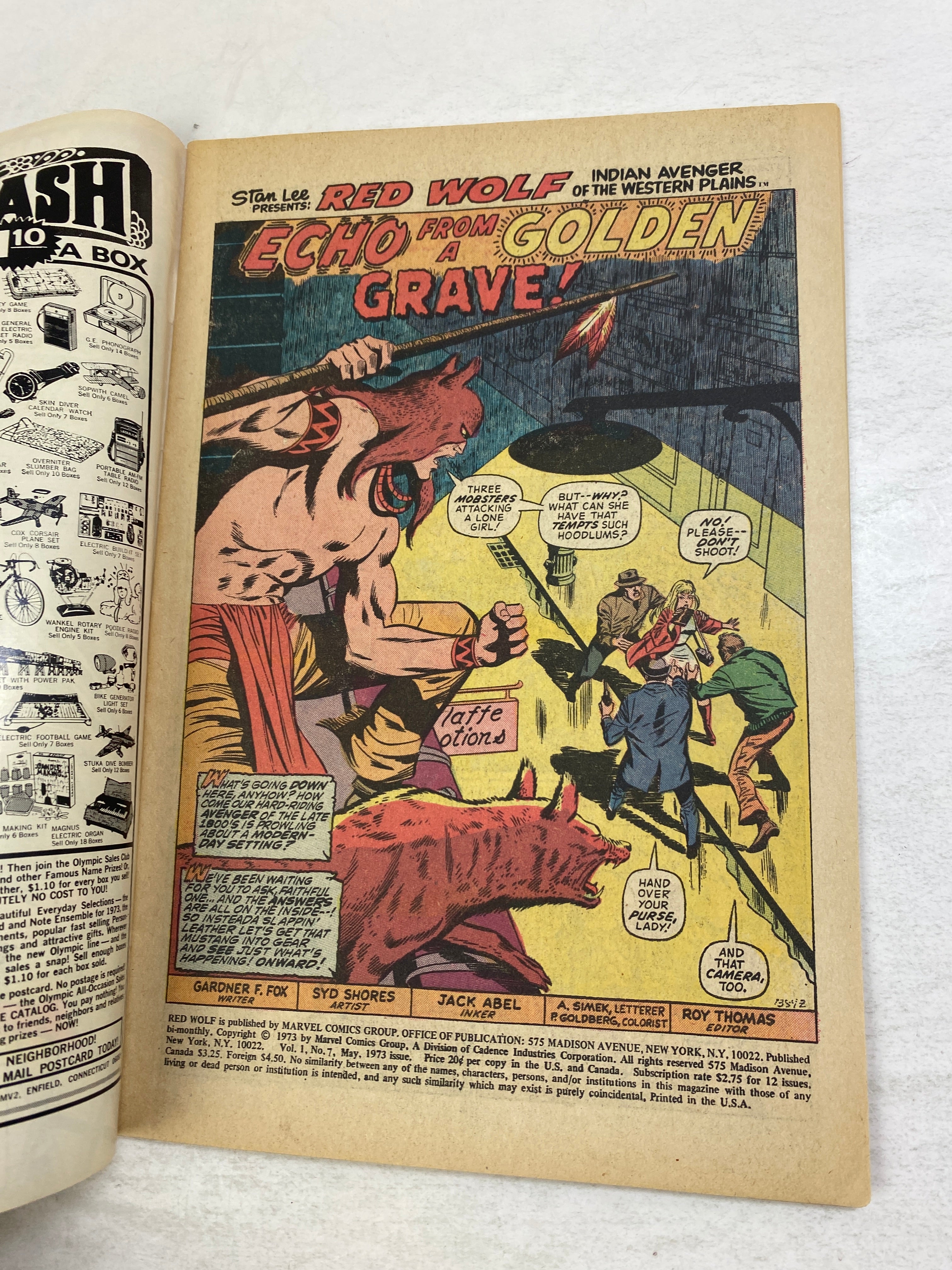 Red Wolf Marvel Comic #7 1973