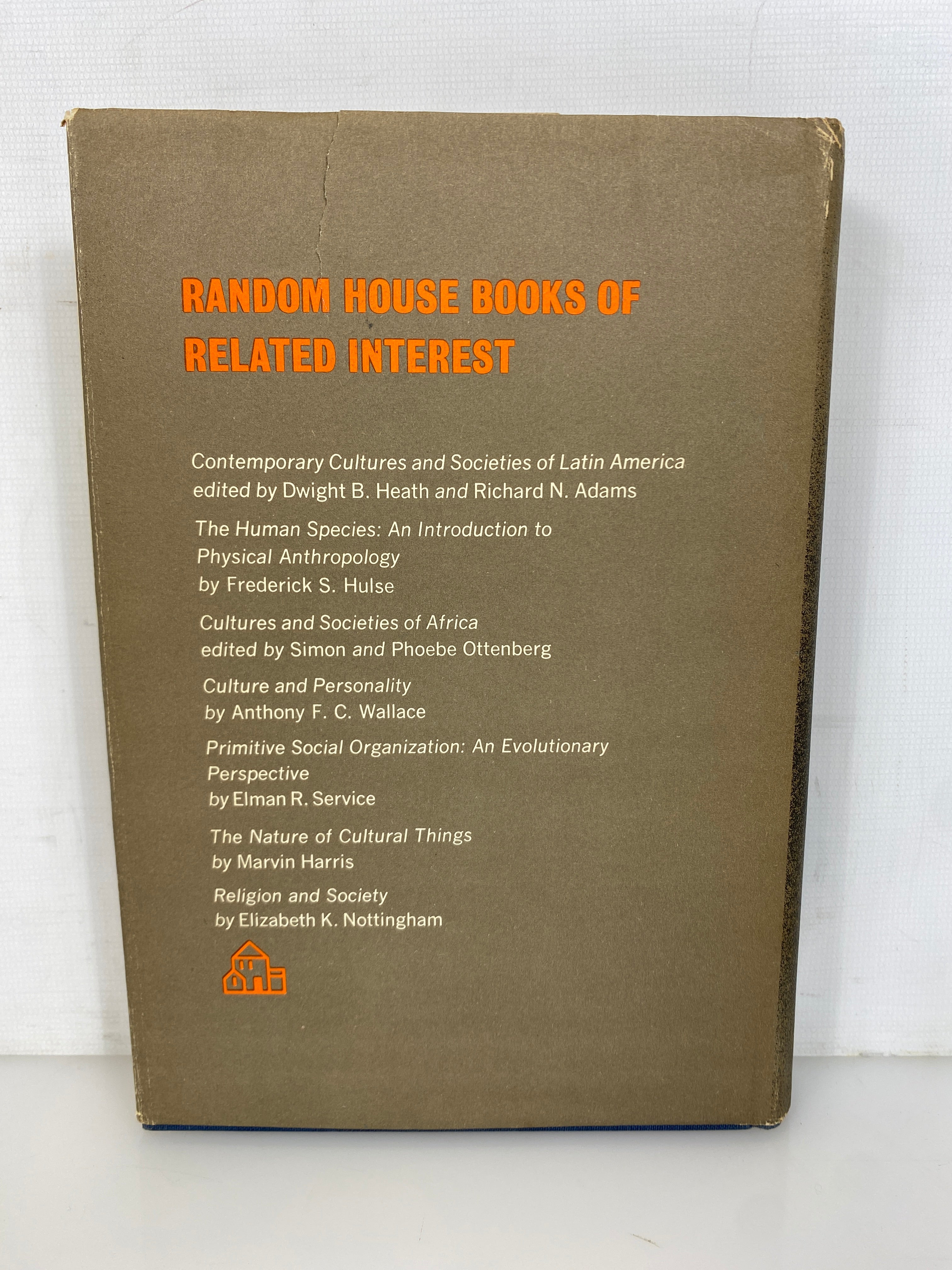 Religion An Anthropological View by Wallace 1966 First Printing HC DJ