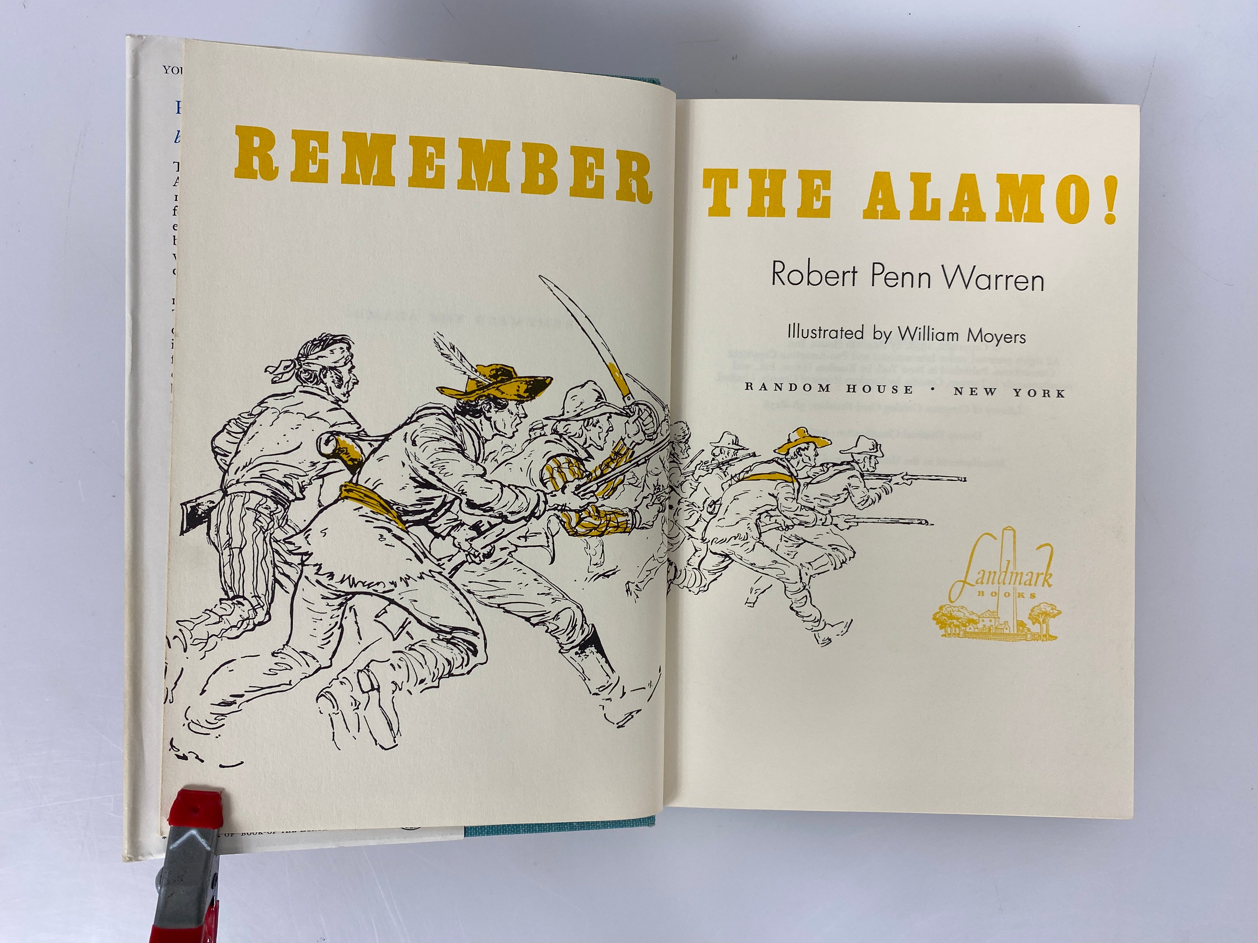 Remember the Alamo! Robert Penn Warren Random House 1958 HCDJ