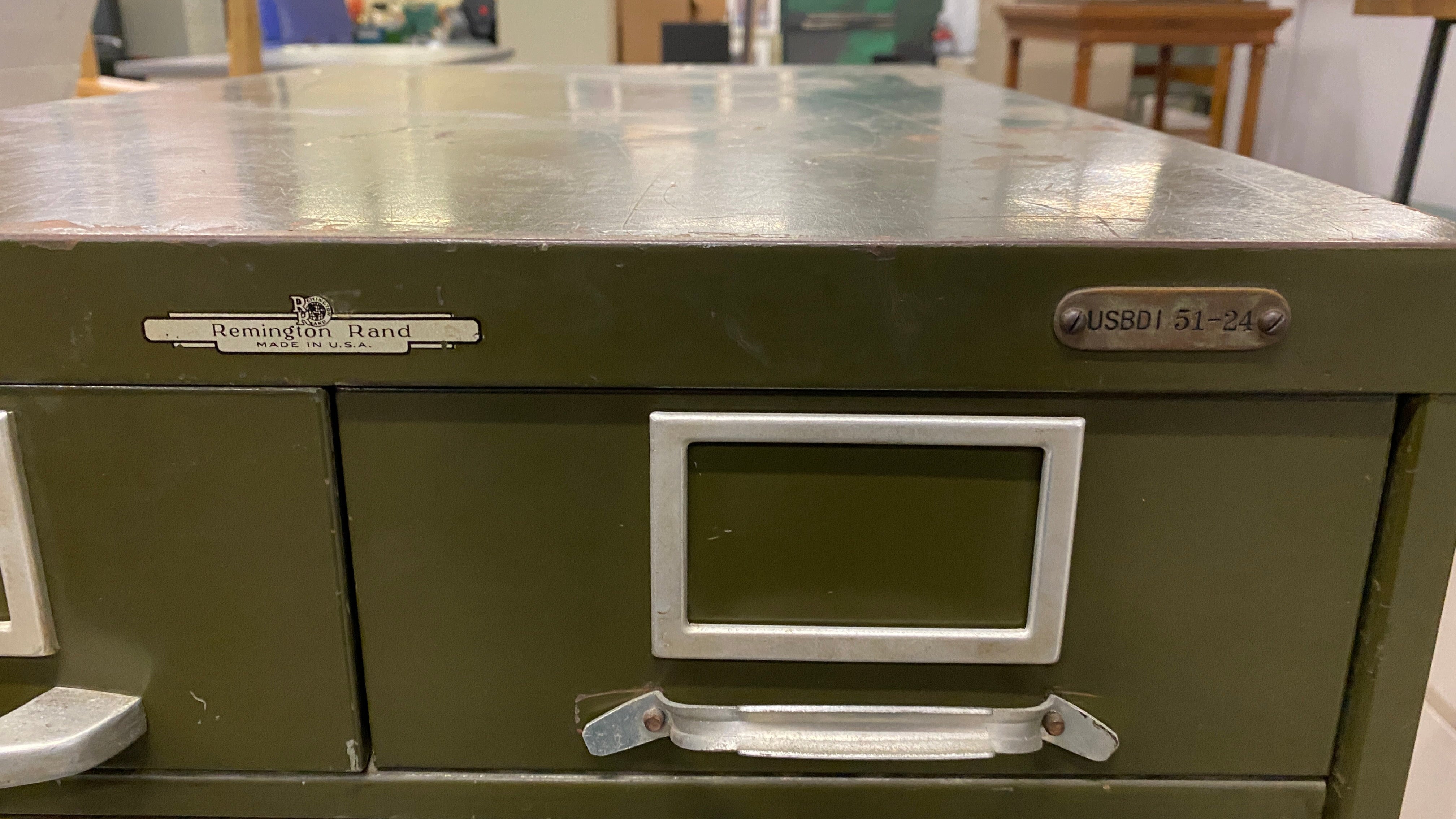 Remington-Rand #USBD151-24 Green File Cabinet