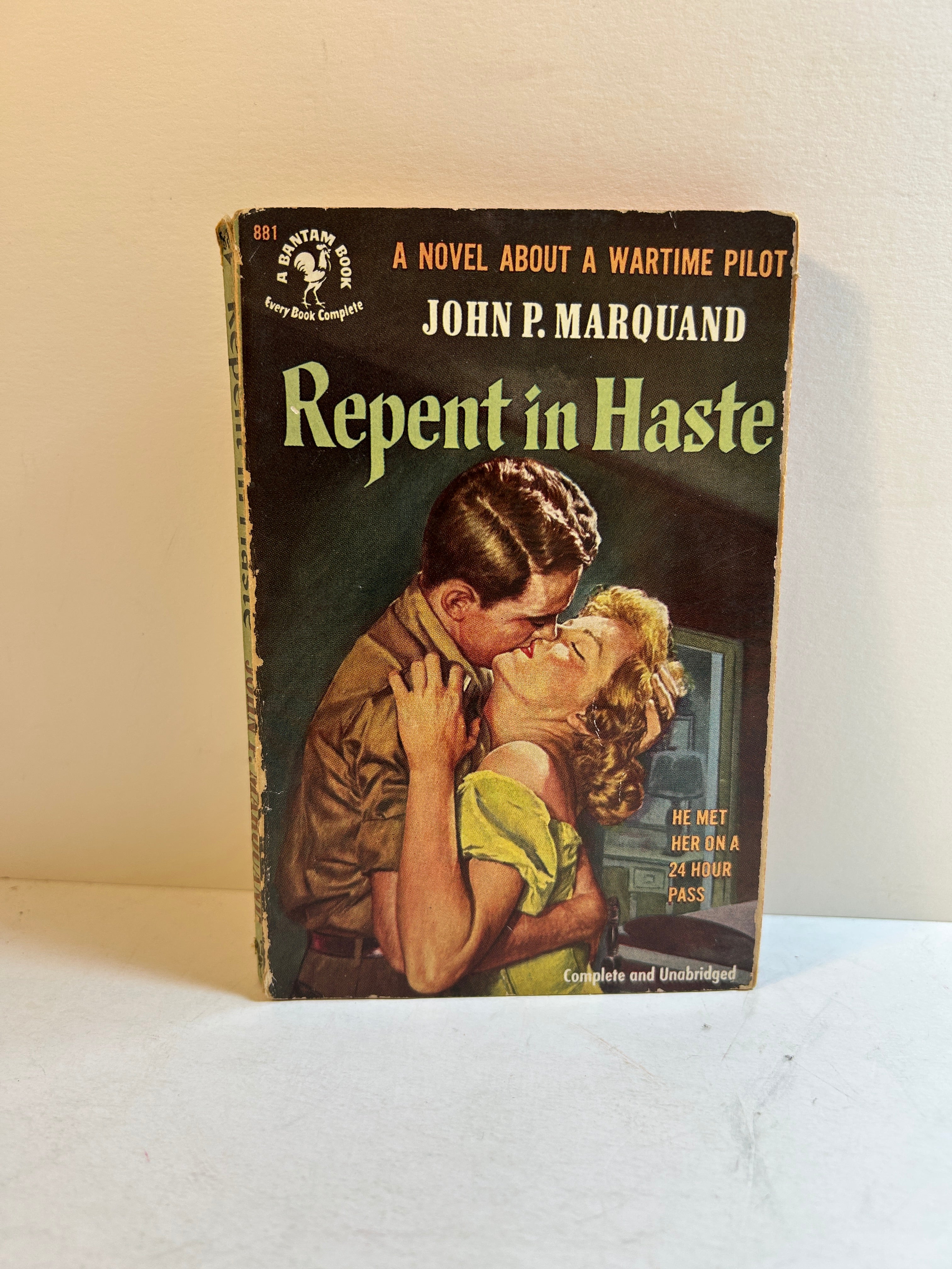 Repent in Haste by John P. Marquand 1st Printing Bantam Book 1951 SC