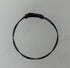 Restrung Black and Grey Wire Ring