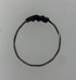 Restrung Black and Silver Wire Ring