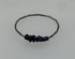 Restrung Black and Silver Wire Ring