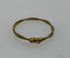 Restrung Brass and Metallic Gold Wire Ring