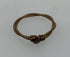 Restrung Bronze and Brown Spring Wire Ring