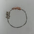Restrung Coral and Silver Wire Bead Ring