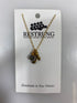 Restrung Gold Music Note Necklace