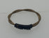 Restrung Metallic Black and Brown Spring Wire Ring