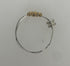 Restrung Metallic Gold and Silver Wire Bead Ring