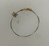 Restrung Metallic Gold and Silver Wire Brass Bead Ring