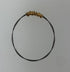 Restrung Metallic Gold and Silver Wire Ring