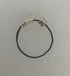 Restrung Silver and Grey Wire Bead Ring
