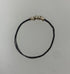 Restrung Silver and Grey Wire Ring