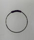 Restrung Silver and Metallic Purple Wire Ring