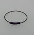 Restrung Silver and Metallic Purple Wire Ring
