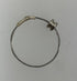 Restrung Silver Wire Bead Ring