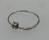 Restrung Silver Wire Bead Ring