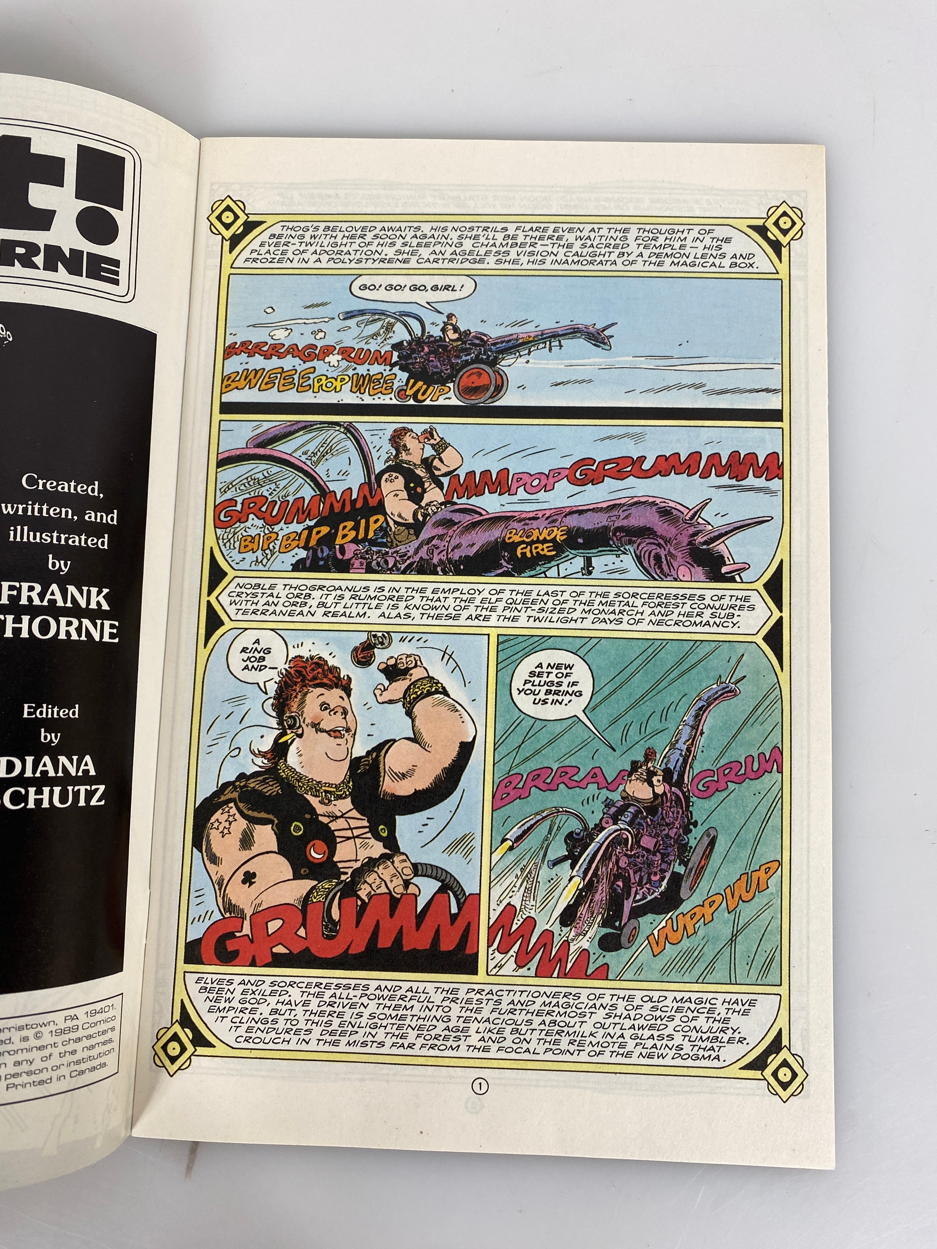 Ribit Comic #1 by Frank Thorne Comico 1989