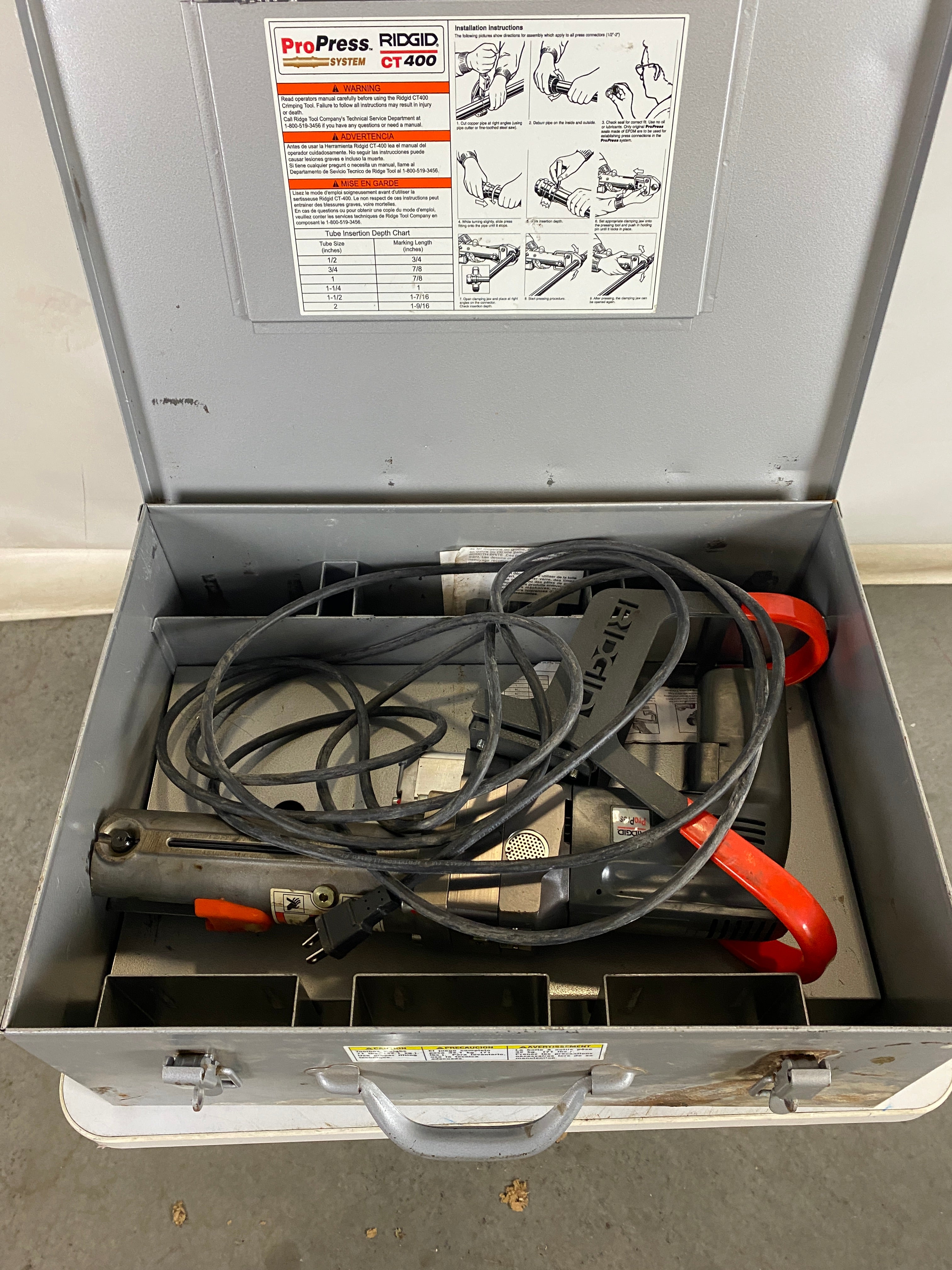 Rigid ProPress System Crimper Tool CT400