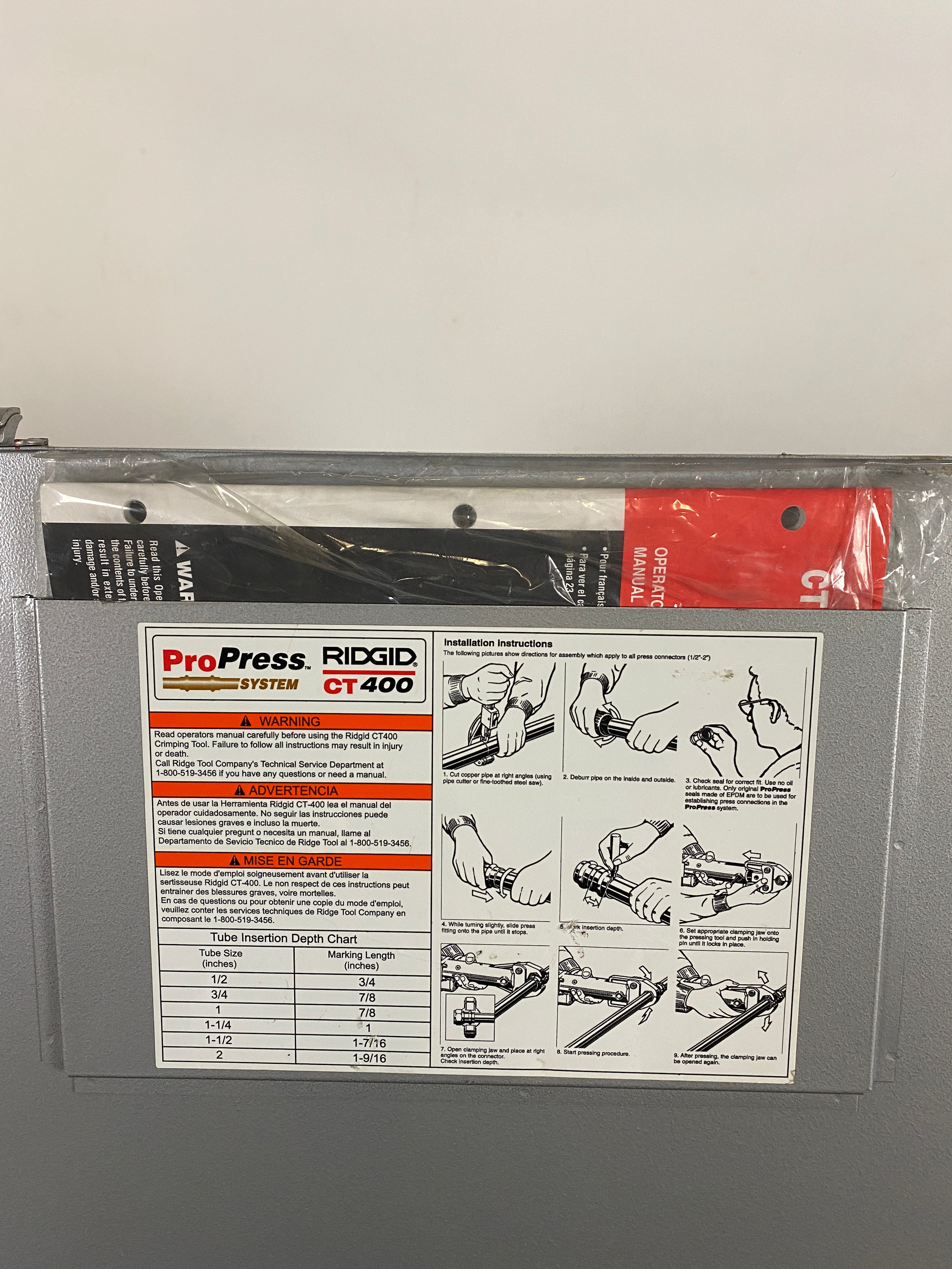 Rigid ProPress System Crimper Tool CT400