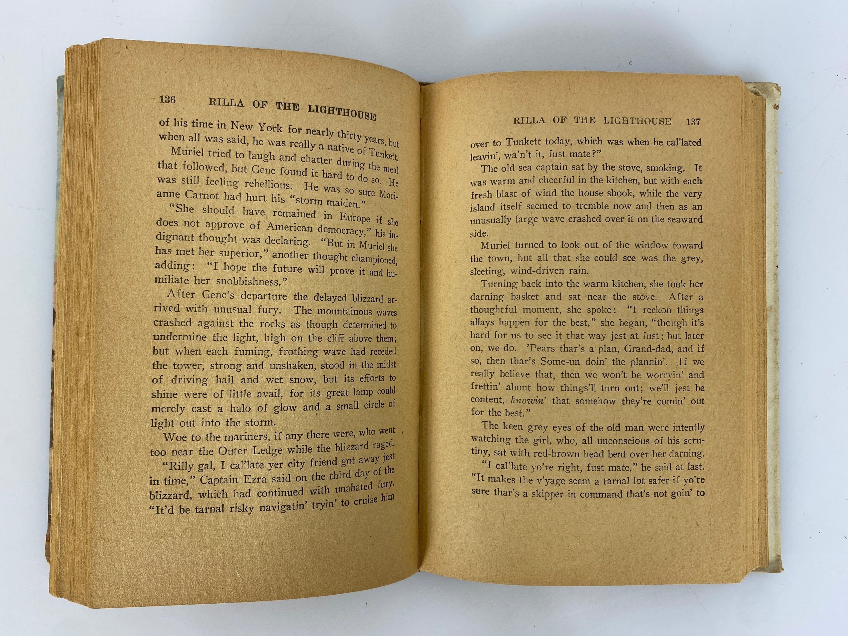 Rilla of the Lighthouse by Grace May North 1926 Antique HC DJ