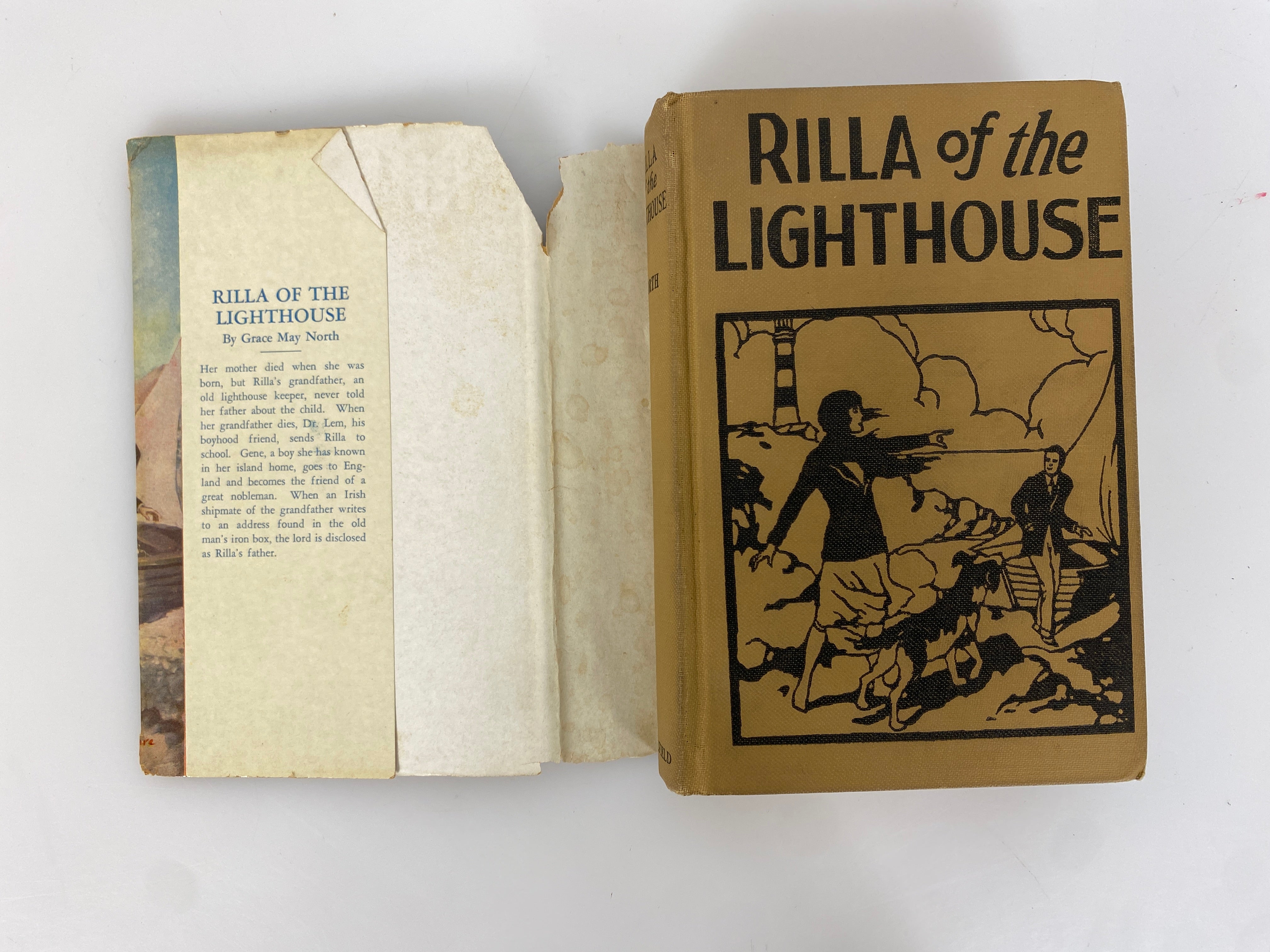 Rilla of the Lighthouse by Grace May North 1926 Antique HC DJ