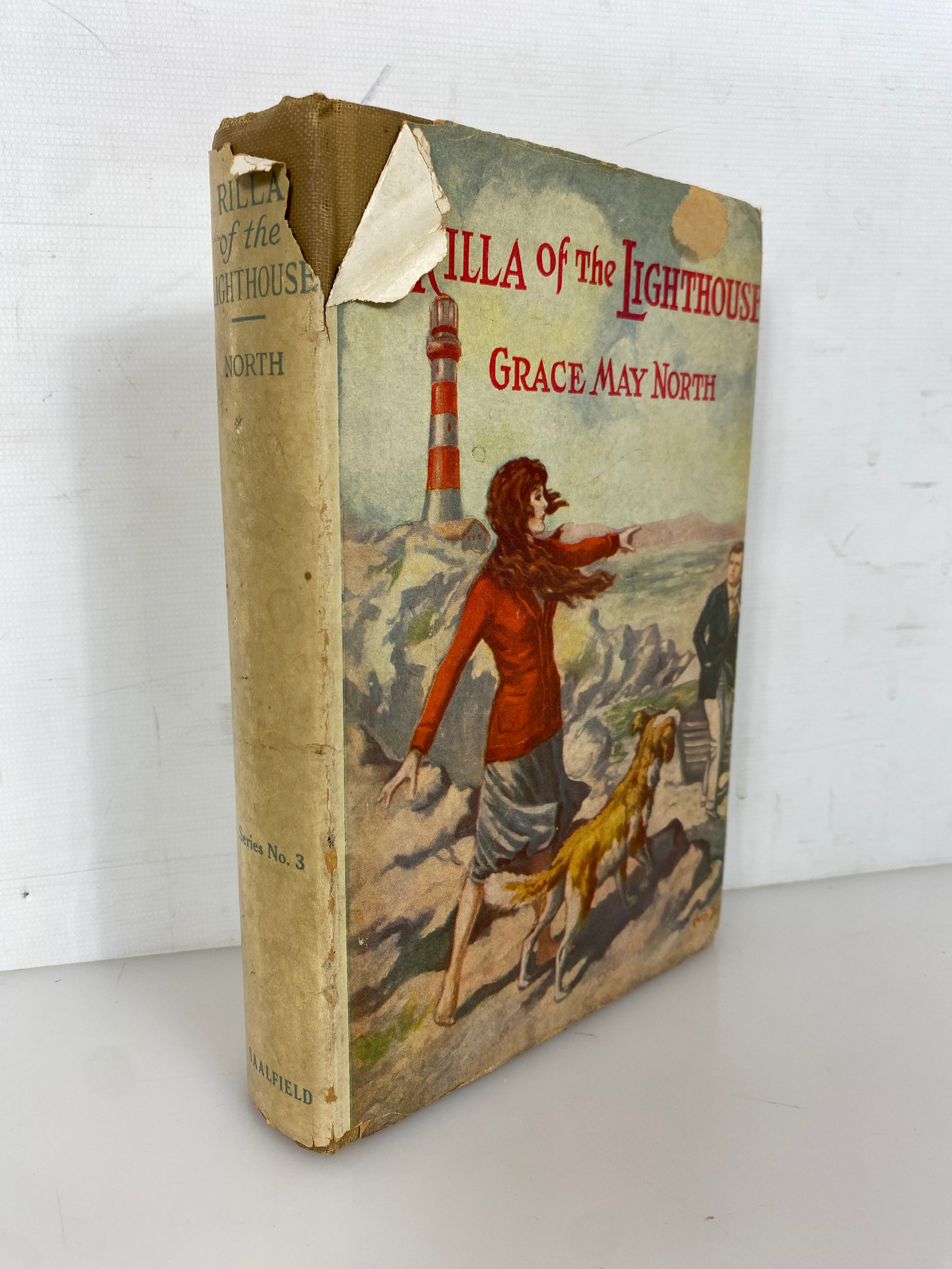 Rilla of the Lighthouse by Grace May North 1926 Antique HC DJ