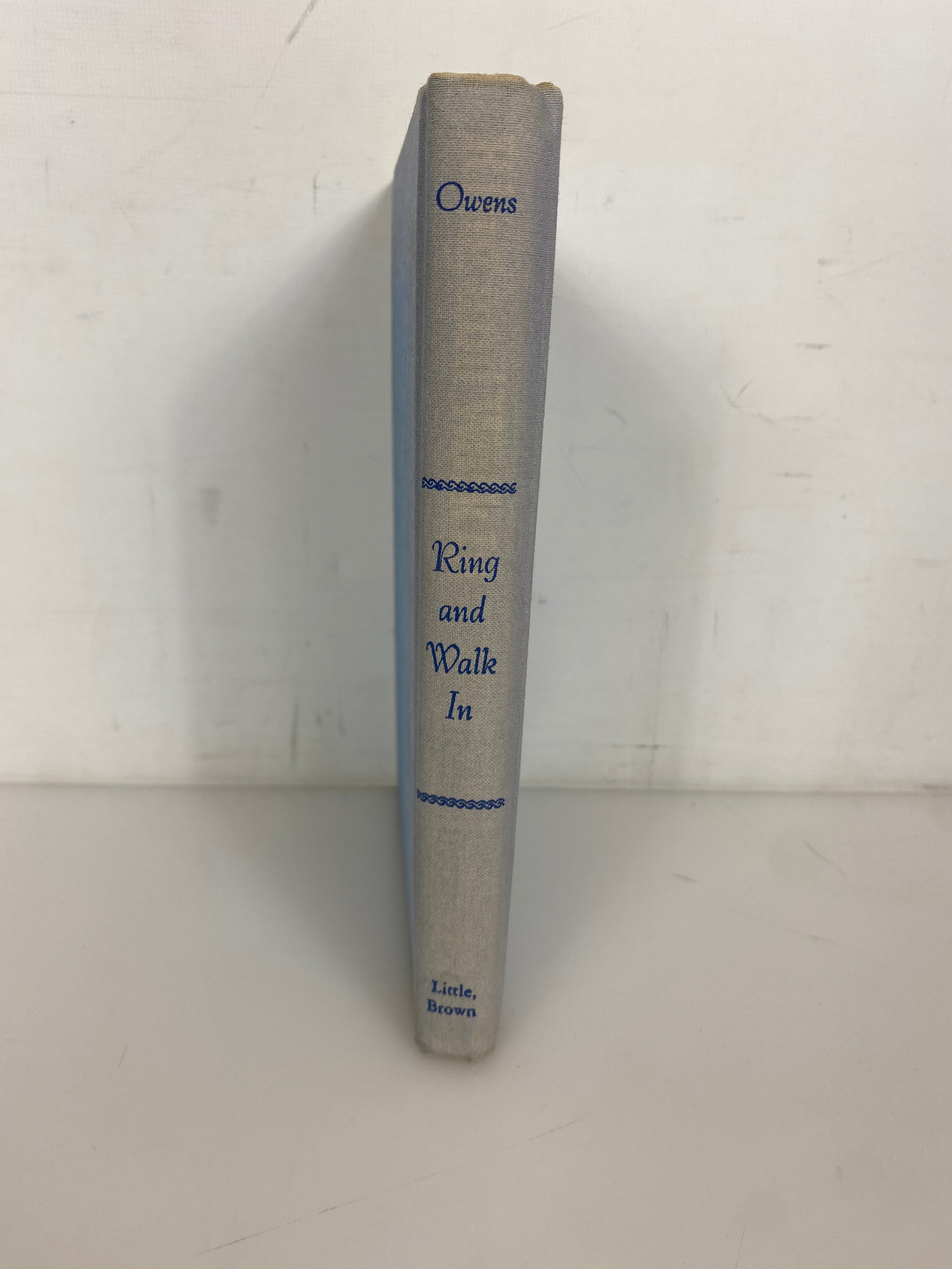 Ring and Walk In by Thelma Owens 1969 First Edition Vintage HC