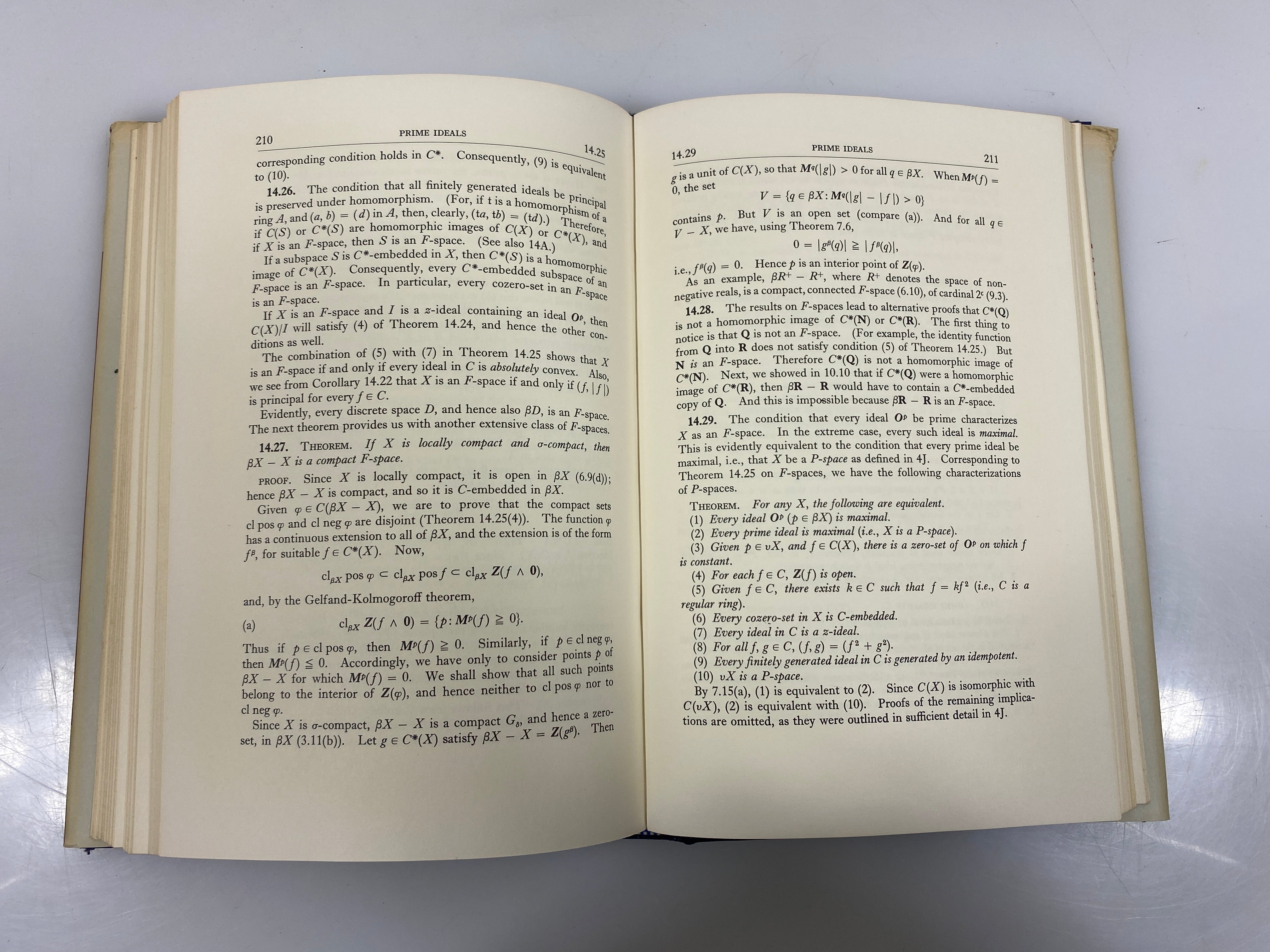 Rings of Continuous Functions by Gillman/Jerison 1960 HCDJ
