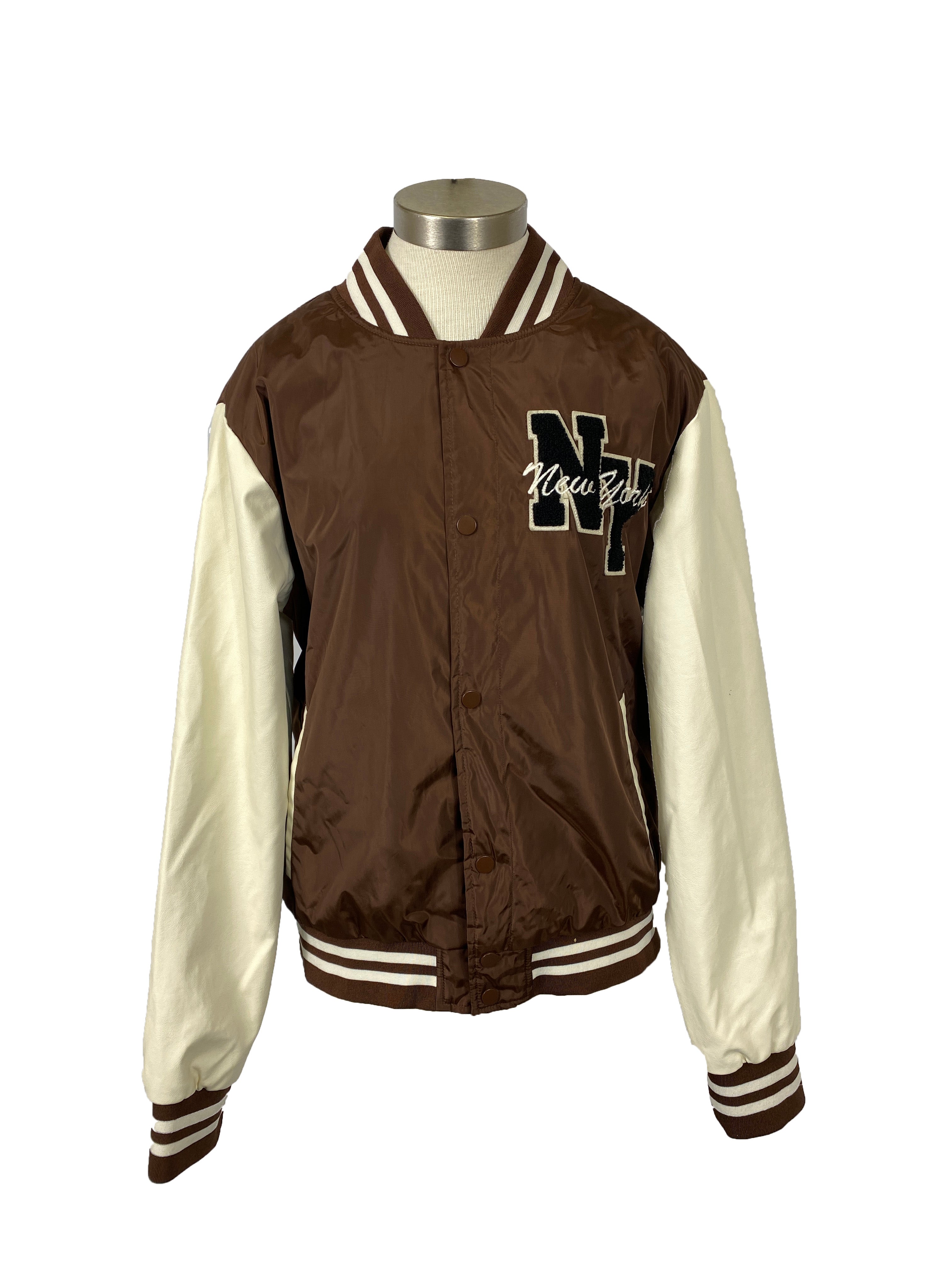 Riot Empire Brown Varsity Style Jacket Women's Size M