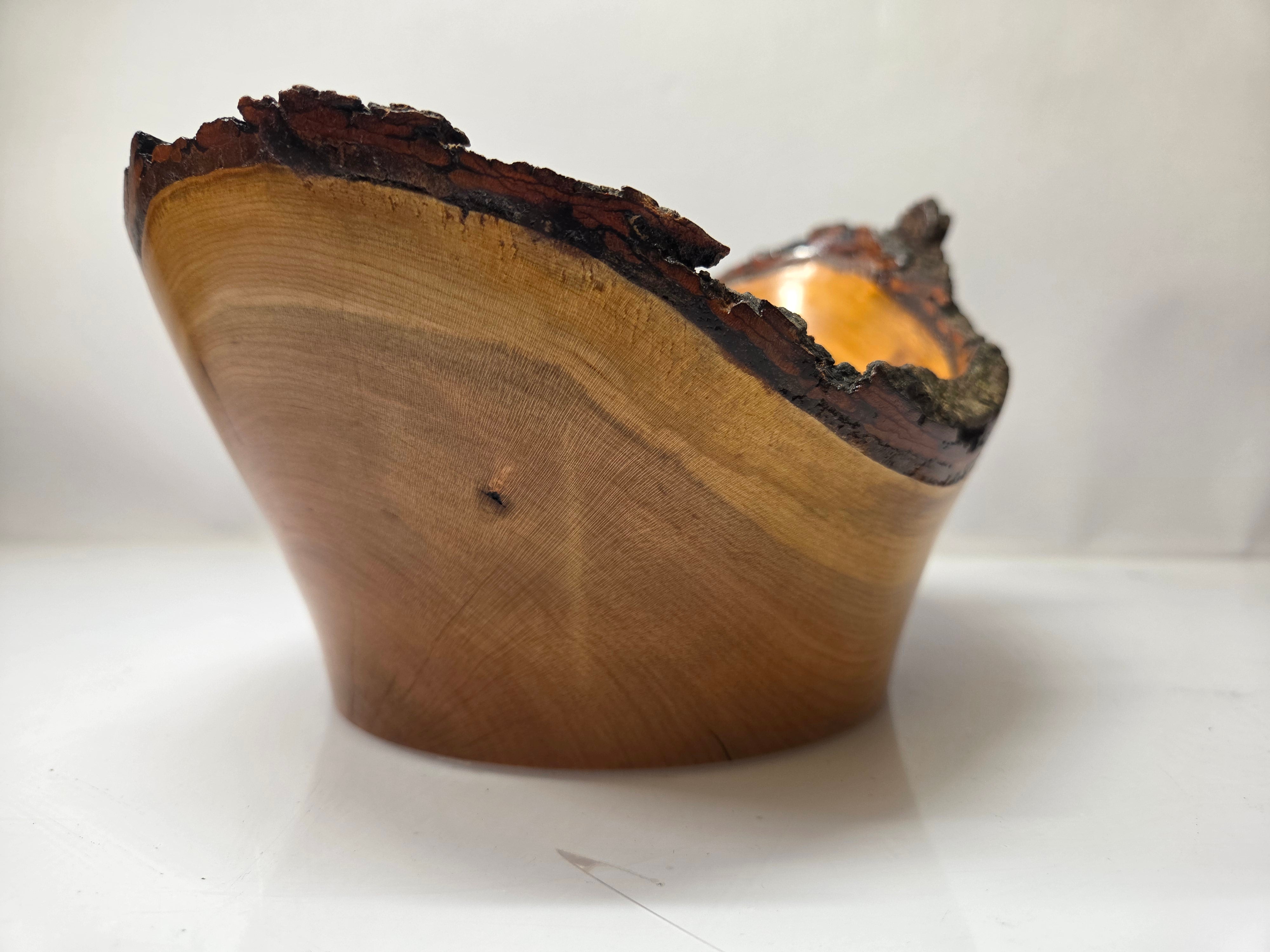 MSU Shadows Cherry Wood Bowl #053