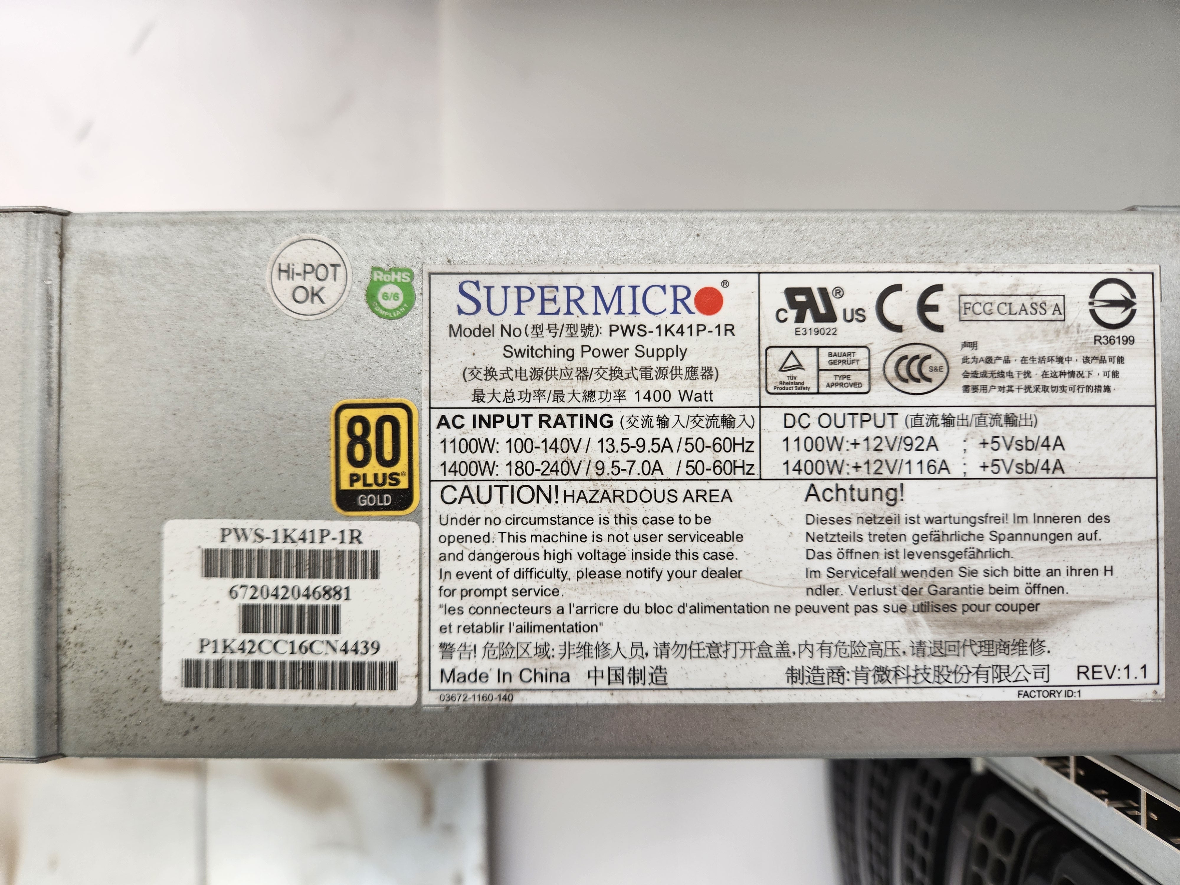 Supermicro 4U CSE-847 42 Bay Barebone 2x 1400W w/ Trays